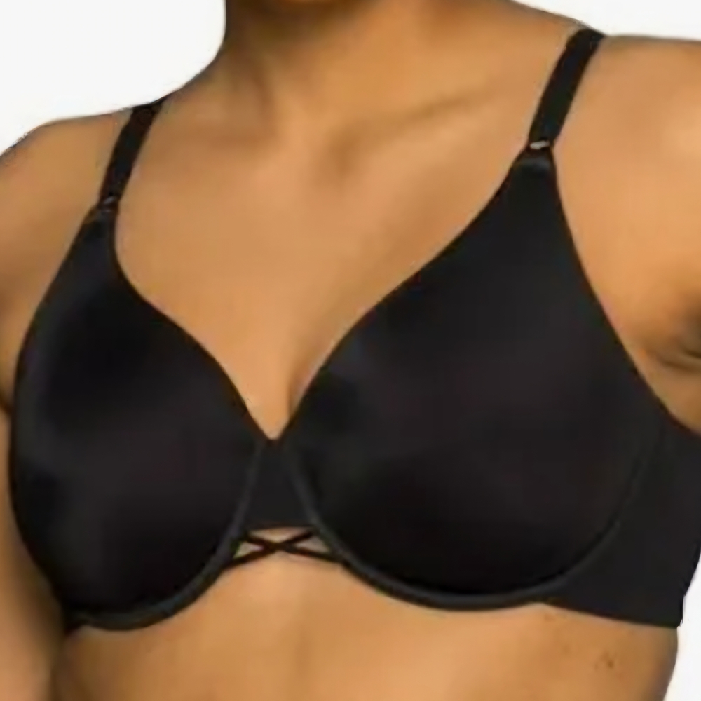 NWT 38D Black Vanity Fair Elegent Bra